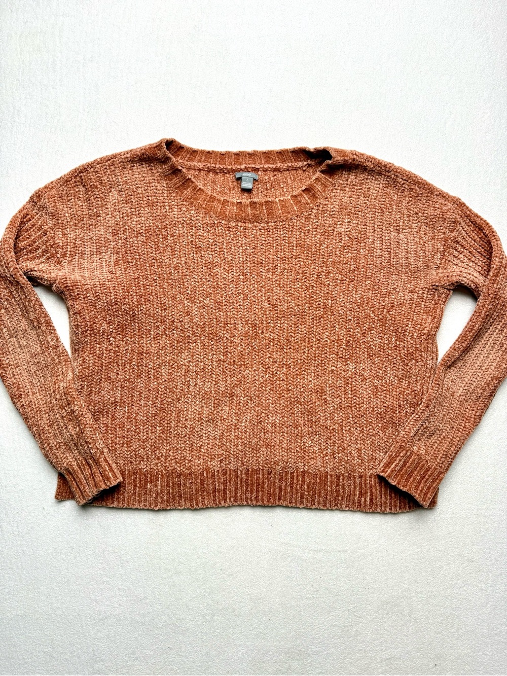 aerie plush orange Crewneck Sweater